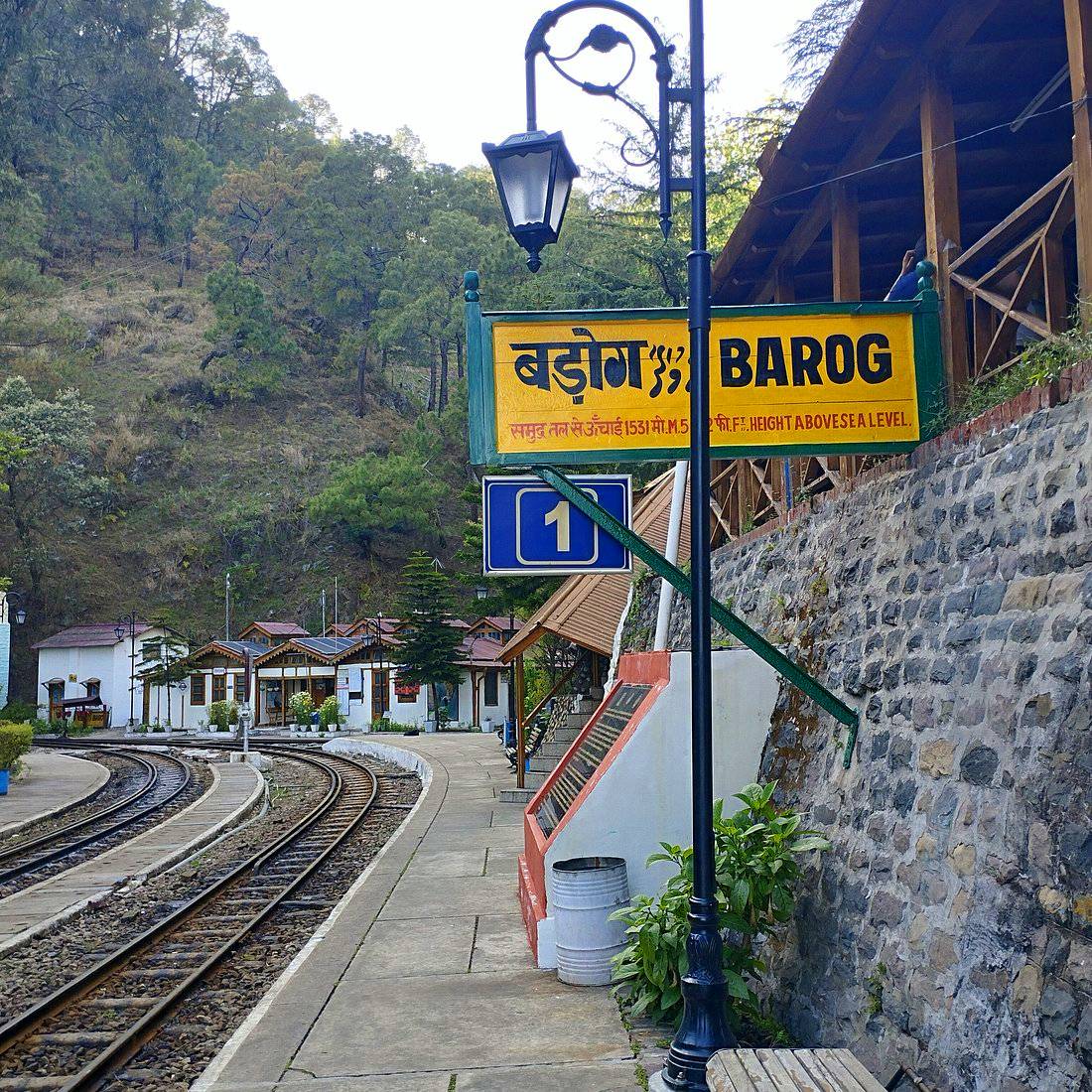 Kalka-Shimla heritage toy train near Barog station